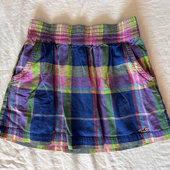 Vintage Hollister Plaid Mini Skirt - Picture 1 of 4